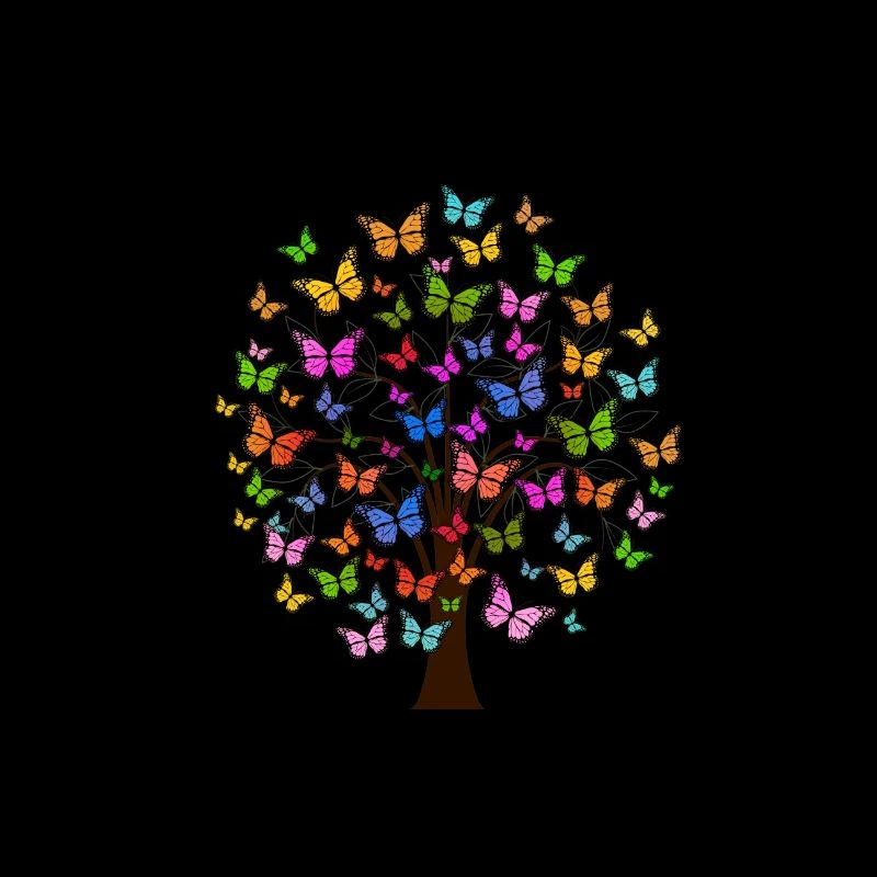 Ein Baum aus Schmetterlingen