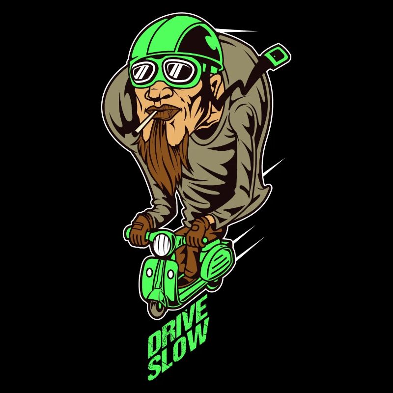 Scooterman Drive Slow Idée cadeau