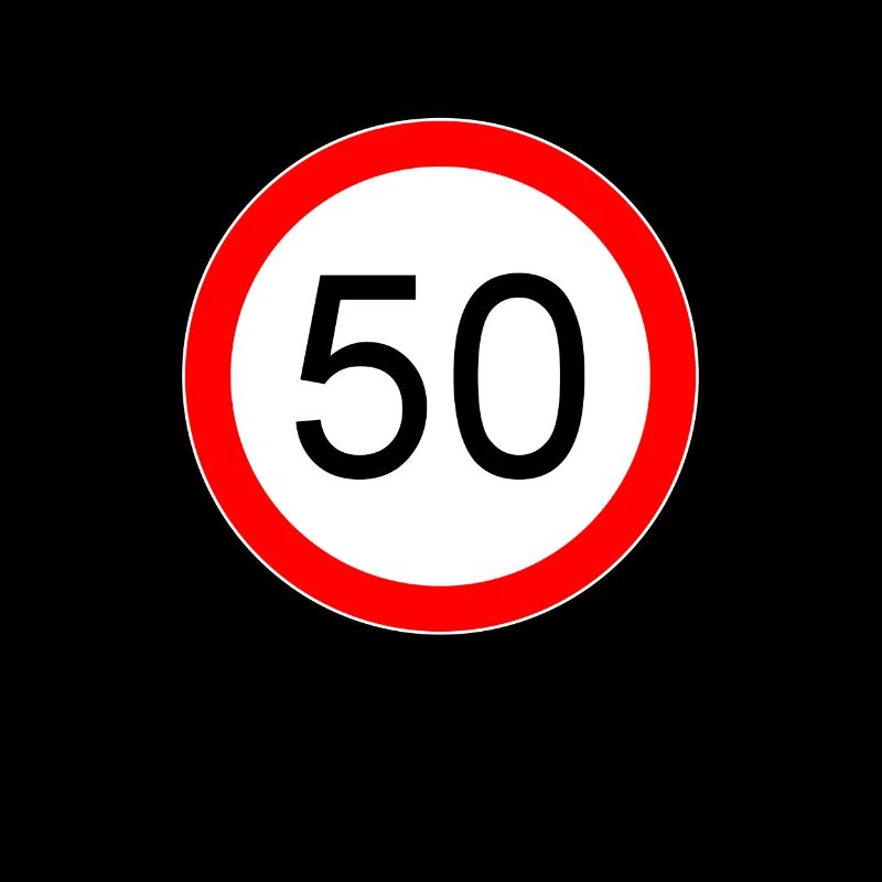 50 years but crisp script black