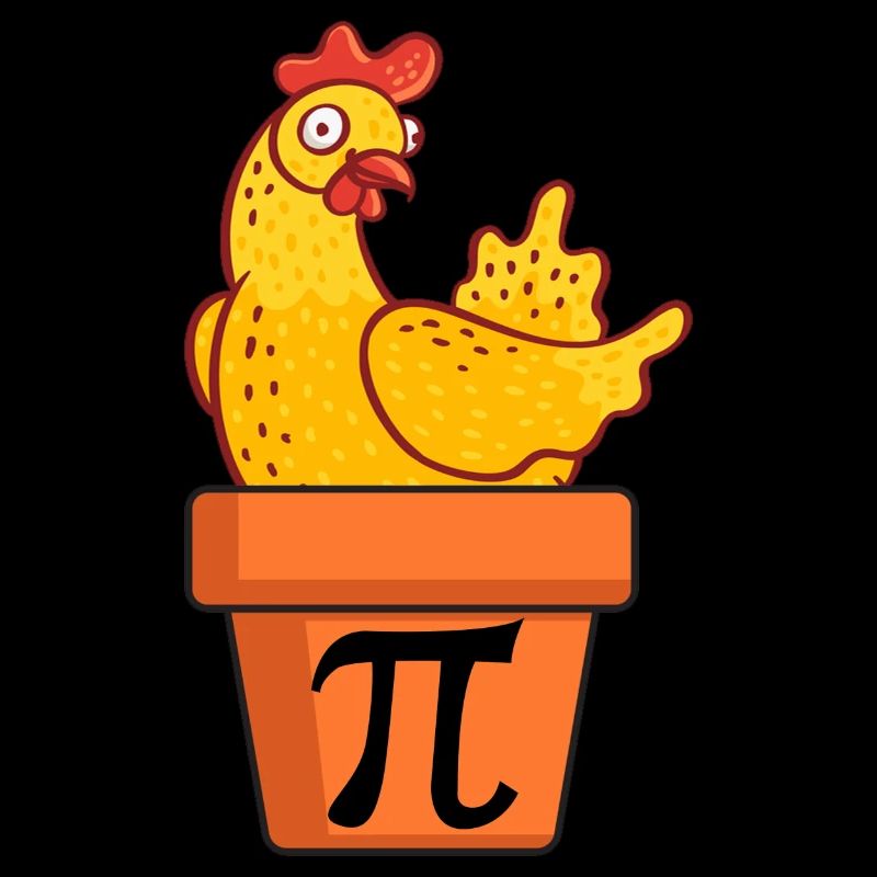 Chicken Pot Pie Drôle Math jeu de mots Chicken Pot Pi