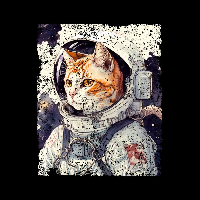 Cat Spacecat Astronaute Cat Space