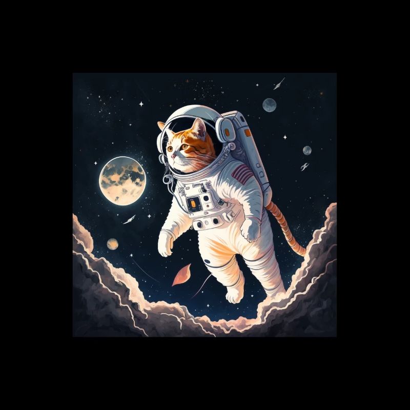 Chat de l’espace Spacecat