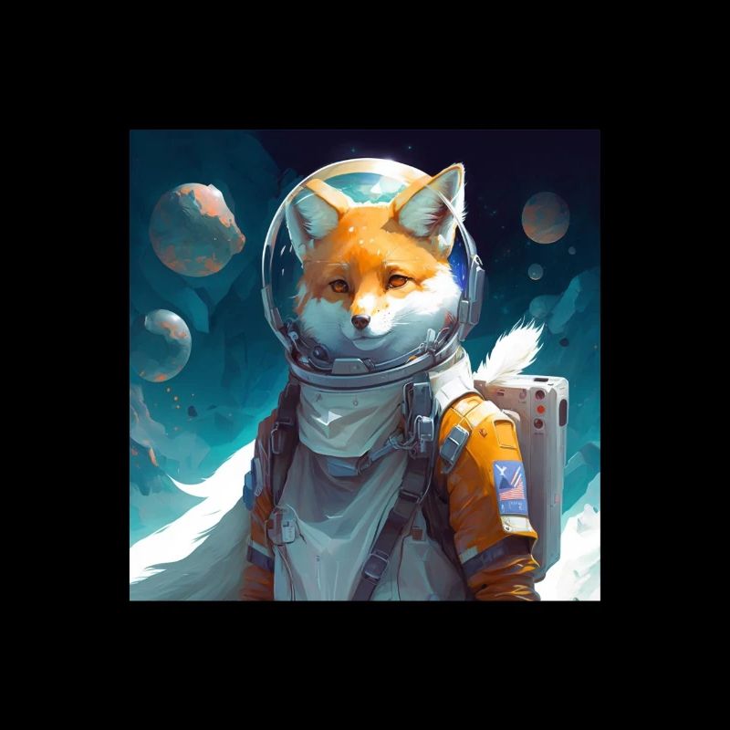 Space fox fox in space