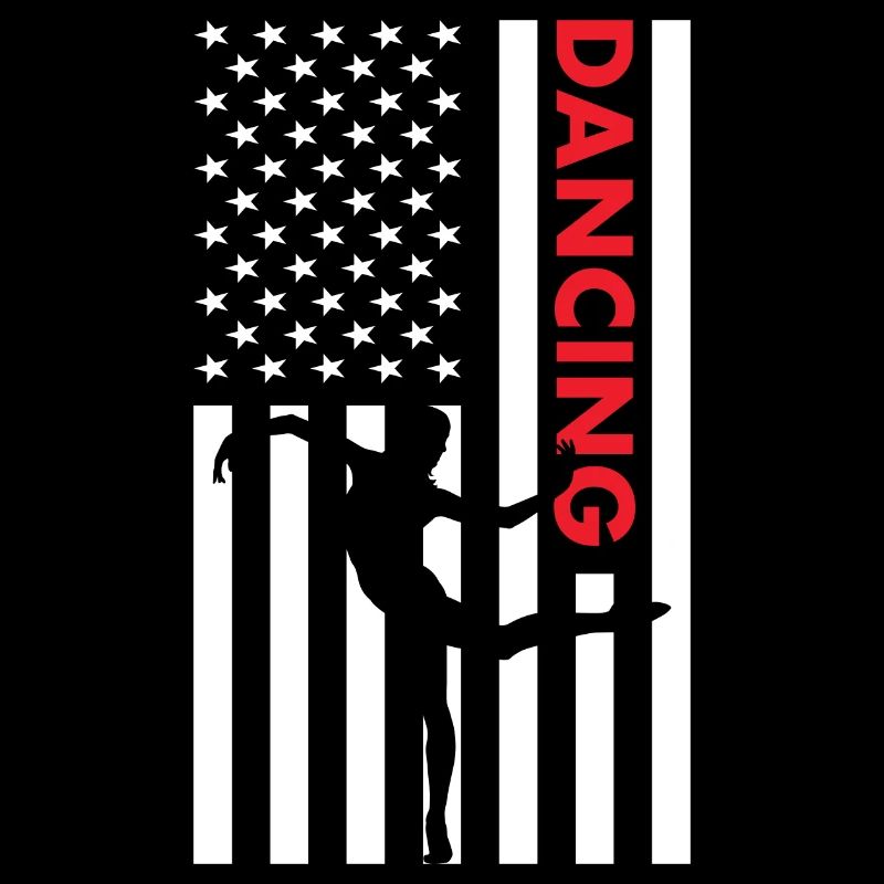 Dancer Us Flag Dancing