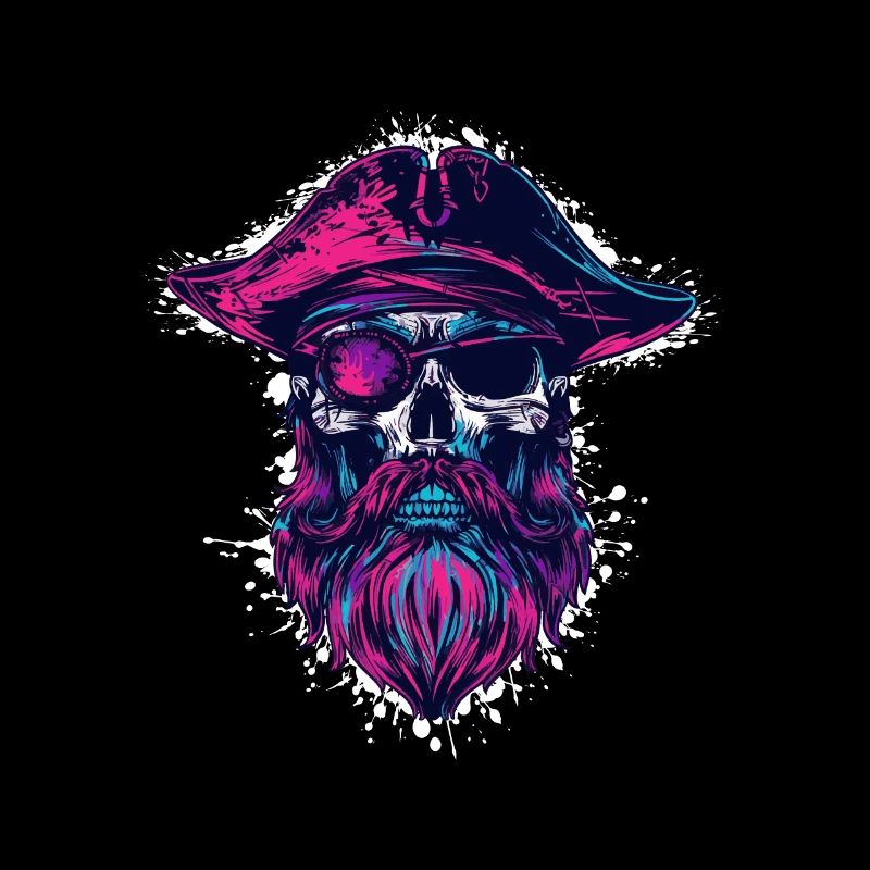 Capitaine squelette pirate