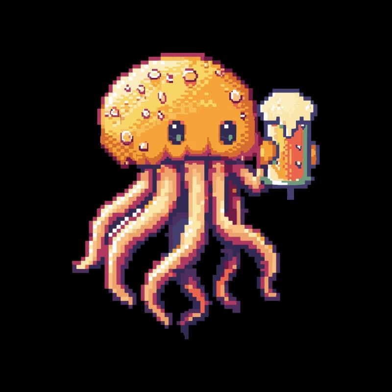Qualle Bier Pixel