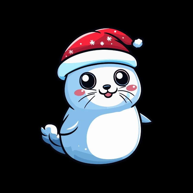 phoque animal Noël mignon