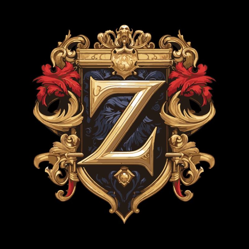 Z Buchstabe Logo Krone