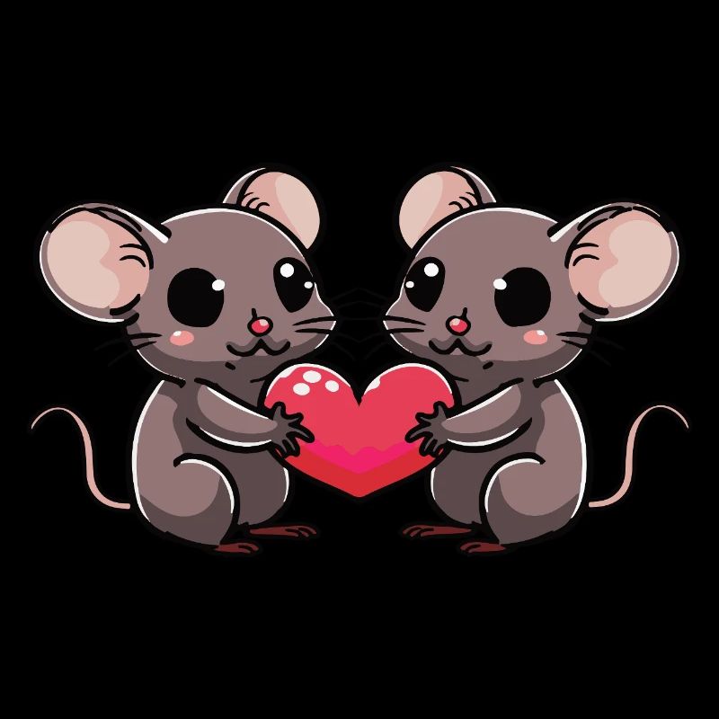 Maus Paar Valentinstag