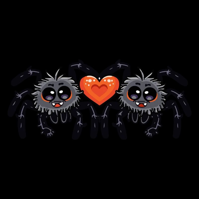 Tarentule araignée couple Saint-Valentin