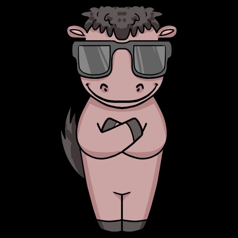 Pferd mit Sonnenbrille