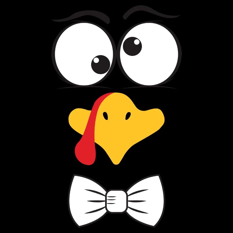 Funny Turkey Face Boy