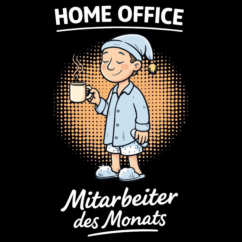 Home Office Mitarbeiter des Monats Schlafanzug