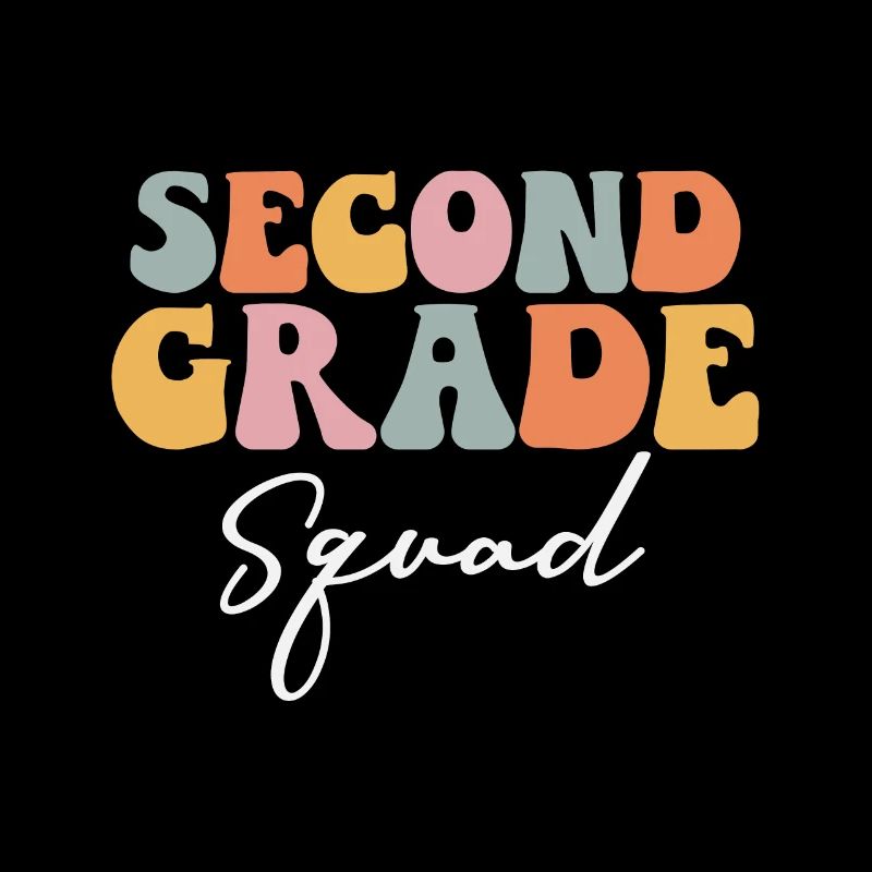 Second Grade Rainbow Girls Boys Teacher Team 2nd