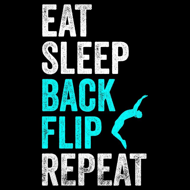 Eat Sleep Back Flip Repeat Shirt Gymnastic Tee