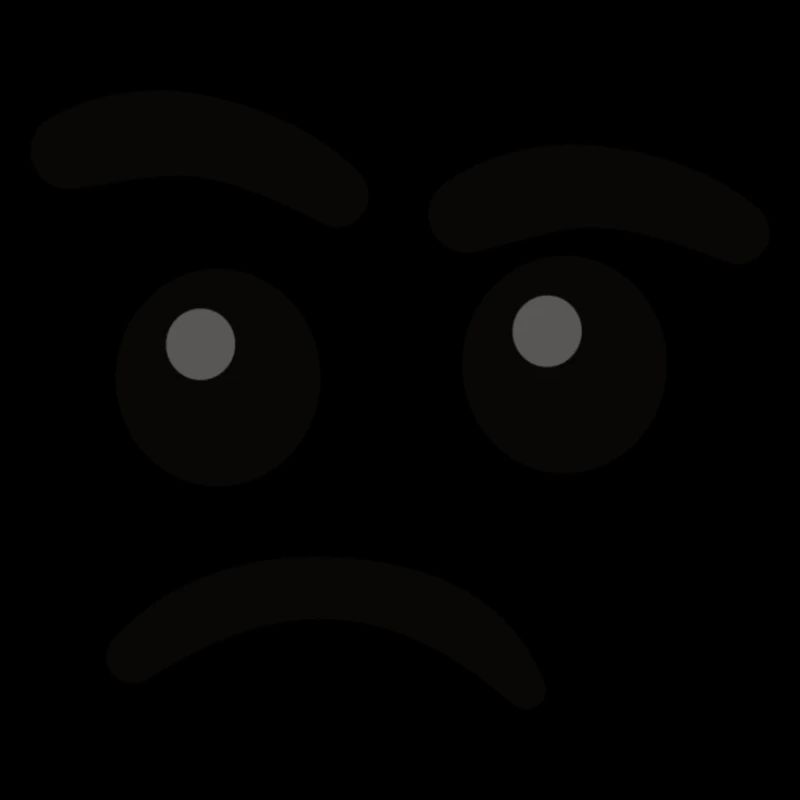 Skeptical smilie face