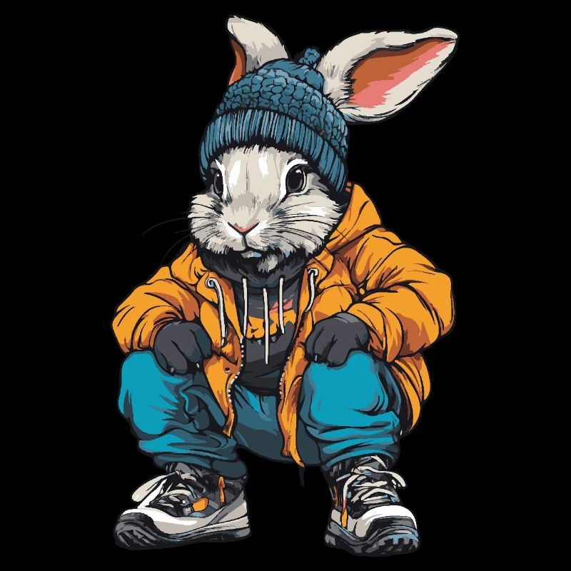 Lapin Drôle Hiver