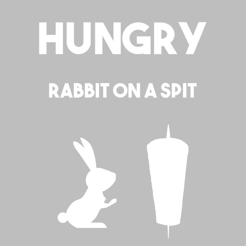 Rabbit on a spit withe