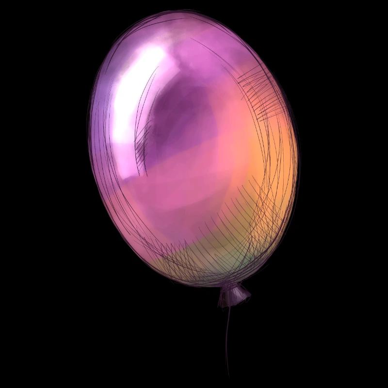 Ein bunter Luftballon