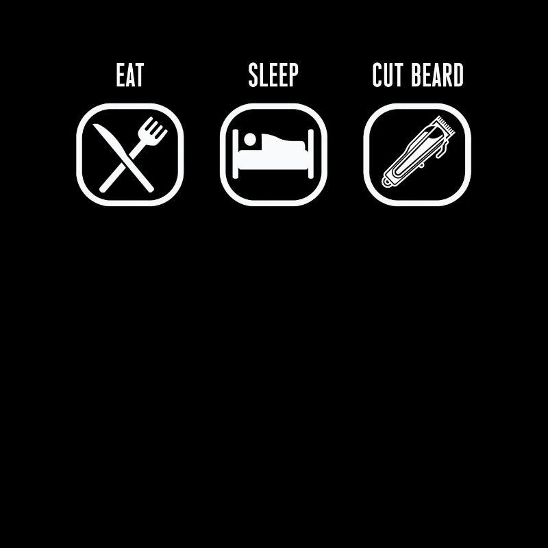 Eat Slee Cut Beart Shirt Geschenk Barber