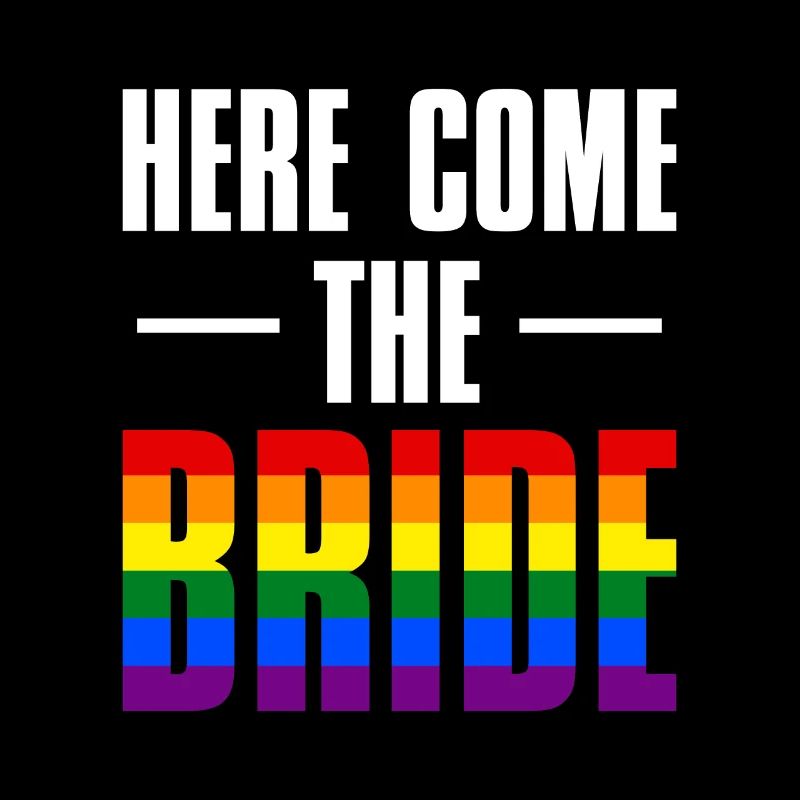 Here Come The Bride LGBT Gift Shirt