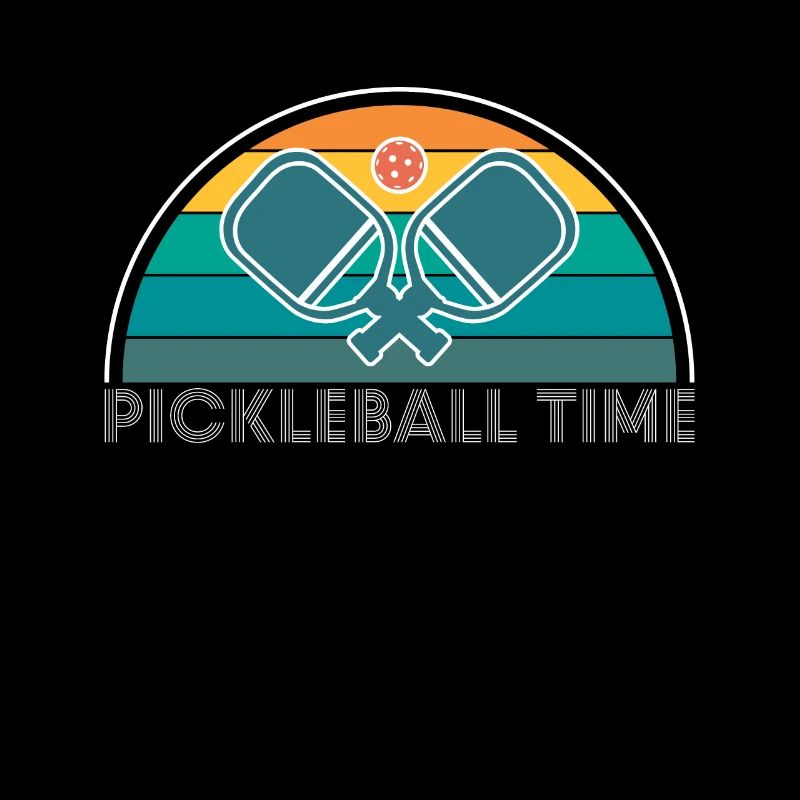 Pickleball Time Geschenk Vintage Retro