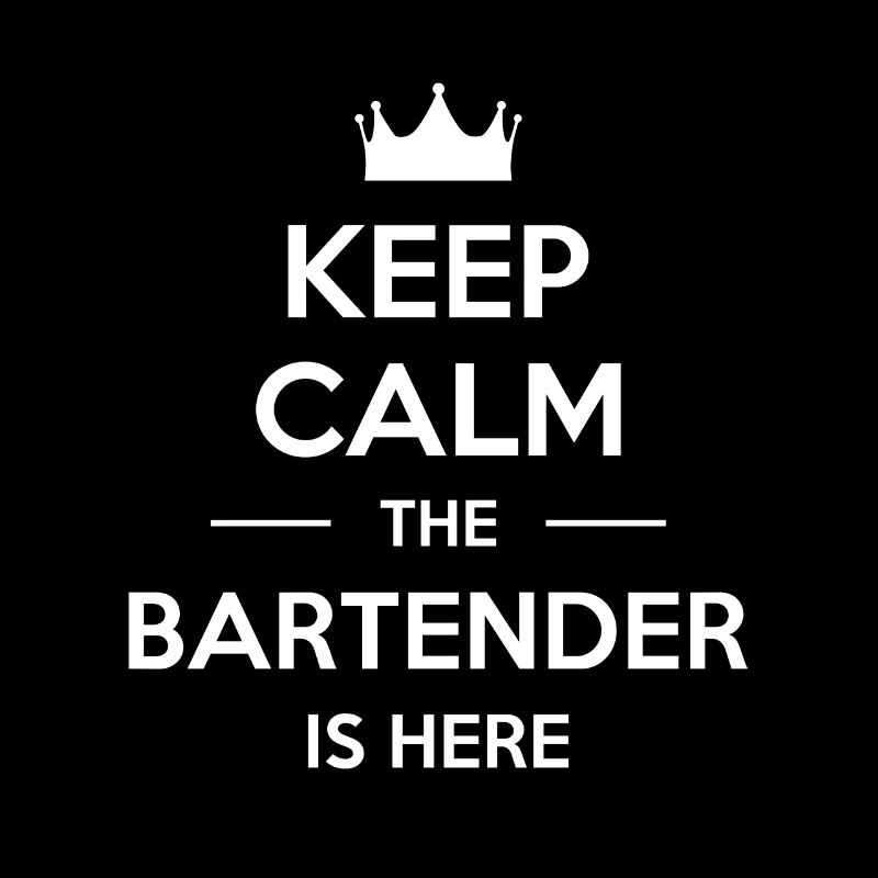 Keep Calm The Bartender Is Here Shirt Geschenk