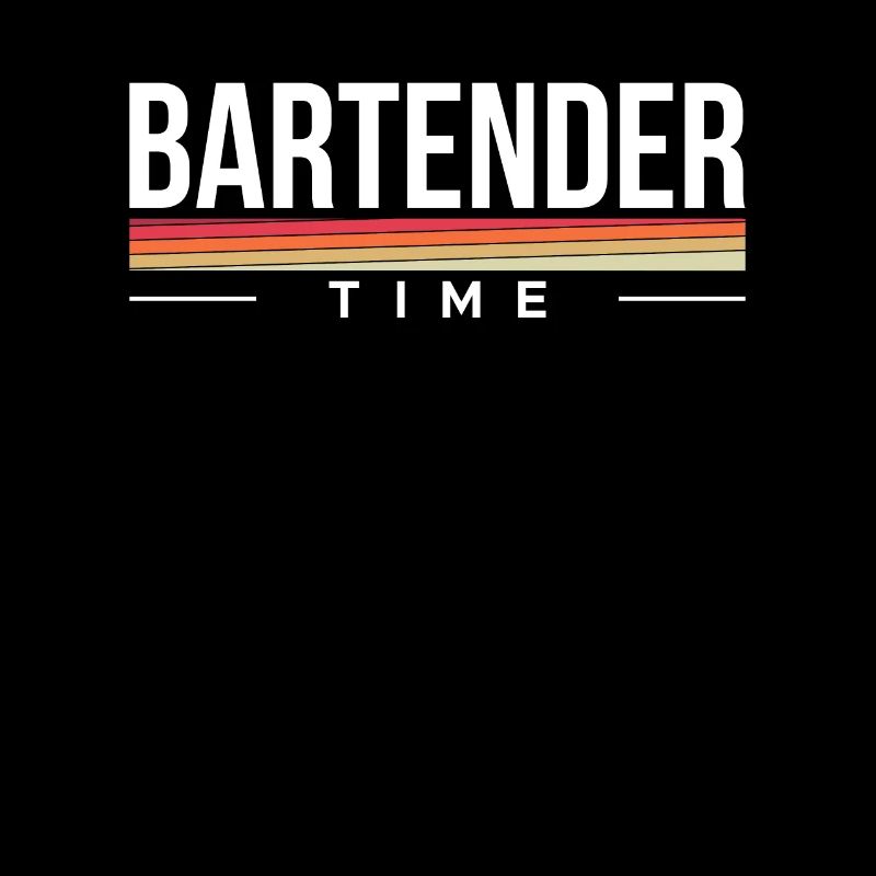 Vintage Retro Bartender Time Shirt