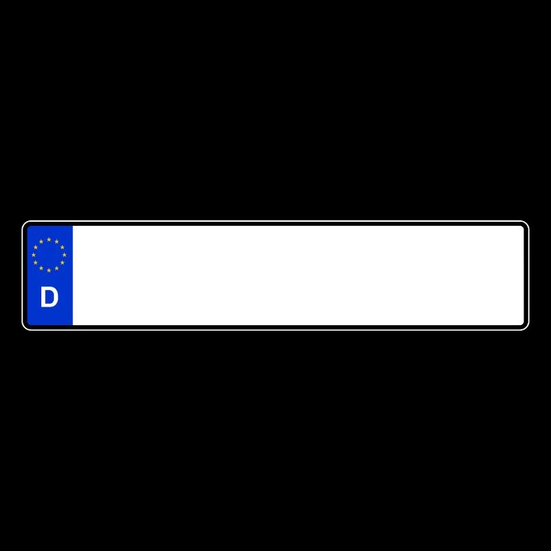 Nummernschild Blanko Individuell Geschenk Idee