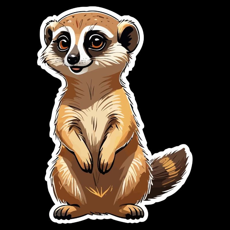 Suricate Illustration Mignonne
