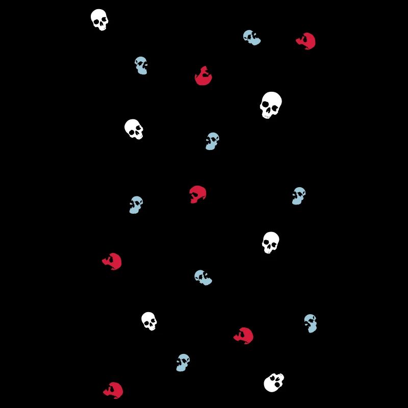 Totenkopf Muster - Skull Pattern bunt Death Metal