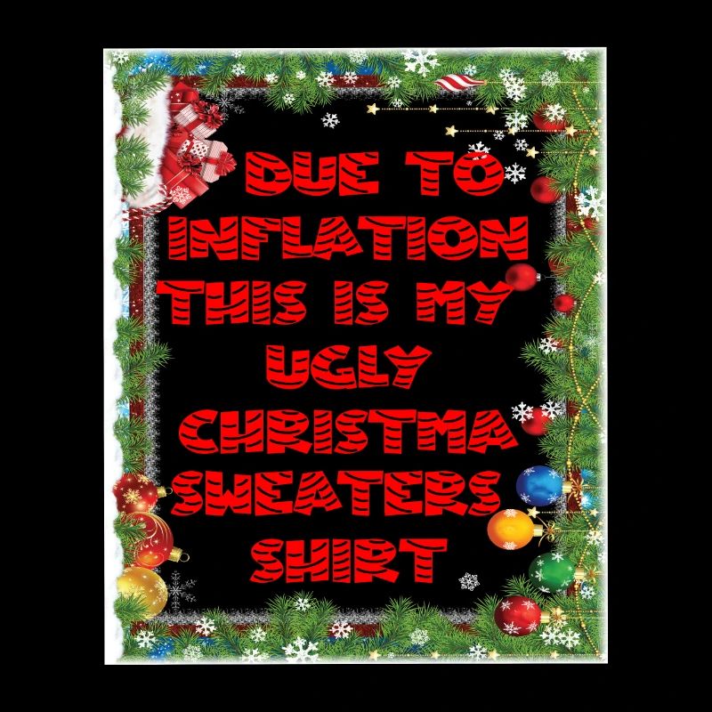 Drôle en raison de l’inflation pulls de Noël moches
