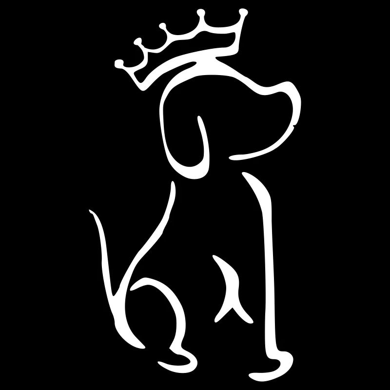 chien avec couronne