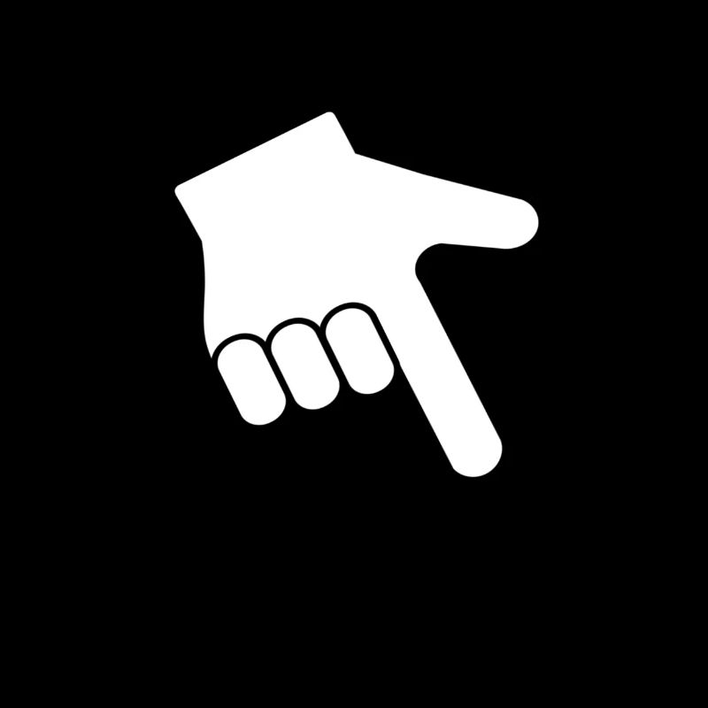Finger down right