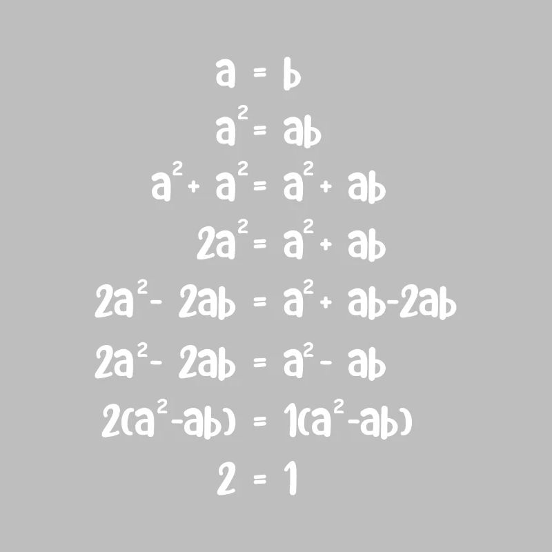 Zwei gleich eins Math-Assistent Geschenk