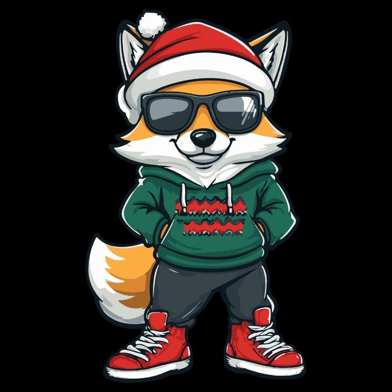 Fox Christmas Ugly Christmas