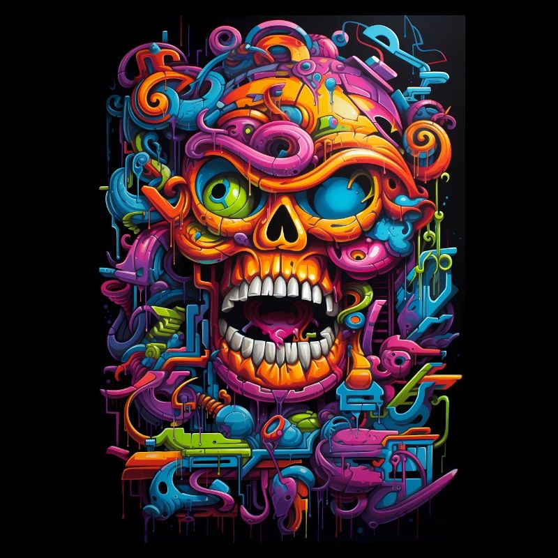 Graffiti Schädel