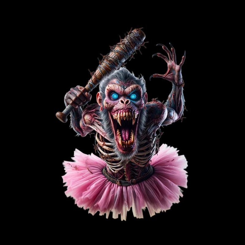 Zombie Affe im Tutu