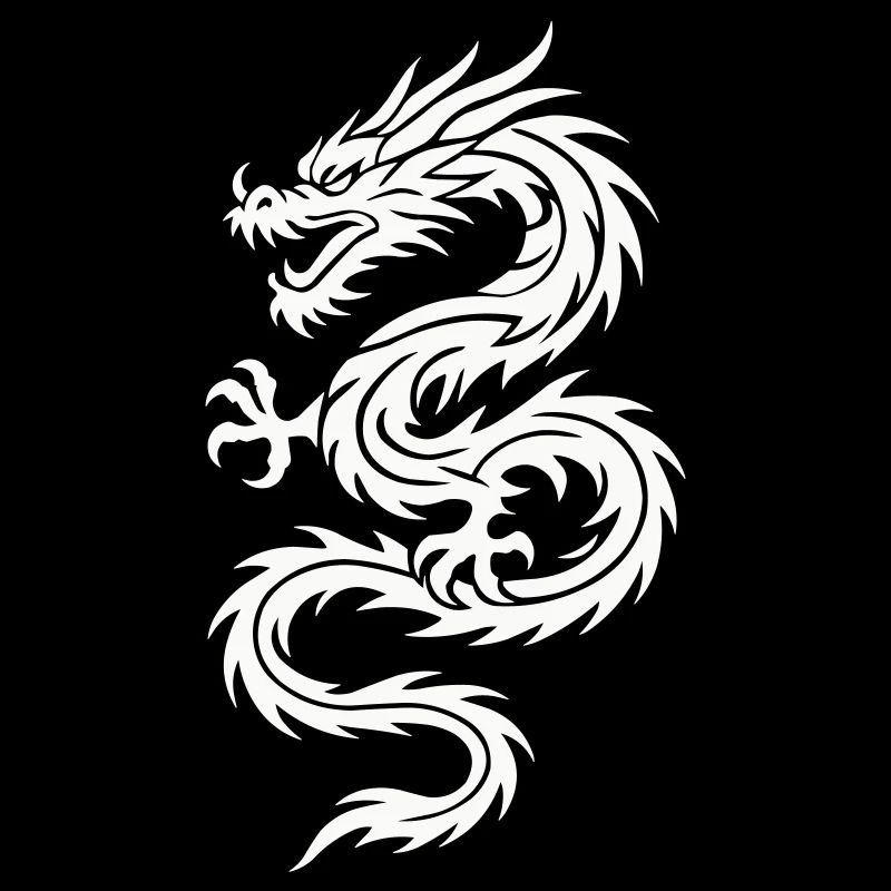 Tribal Drache Silhouette