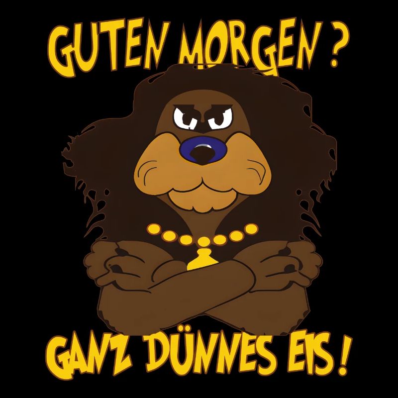 Ganz Dünnes Eis Morgenmuffel Löwe Kaffee Sarkasmus