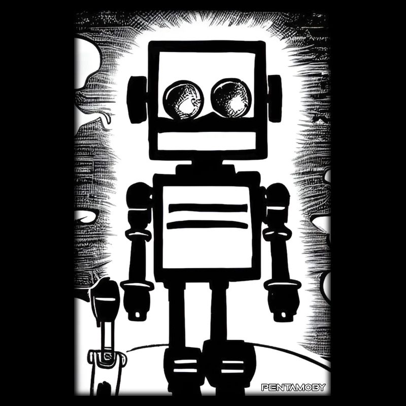 Roboter Comic Zukunft Cyborg Maschine Technik