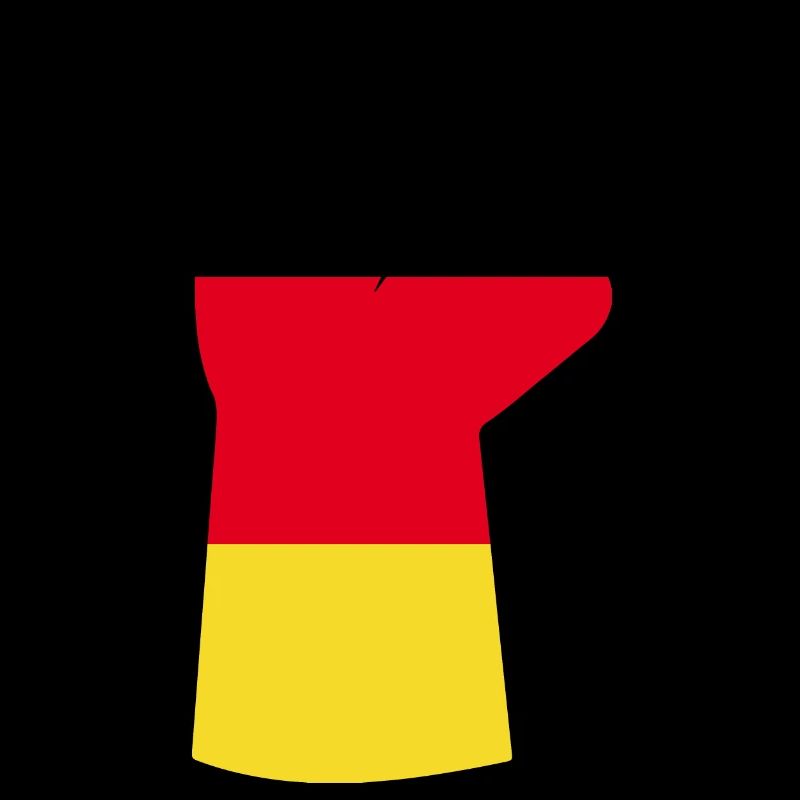 Deutsche Faust nach oben haltend