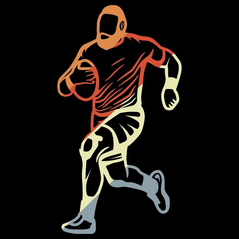 Rugby Player Drawing