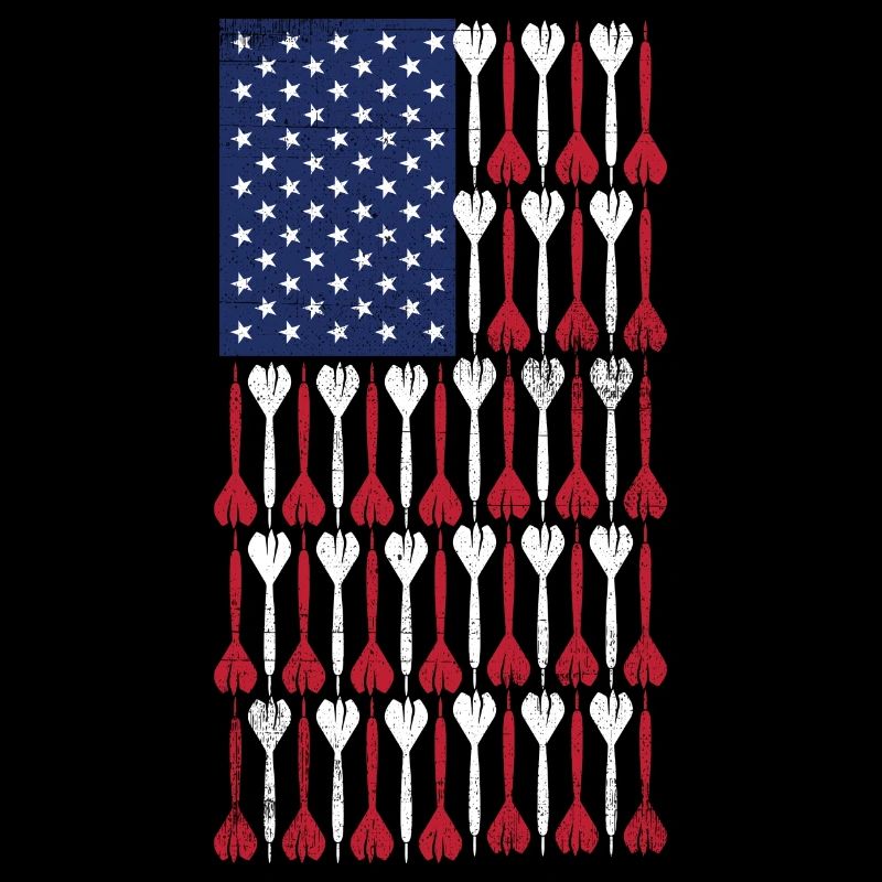 Vintage Flag > US Flag Made of Darts