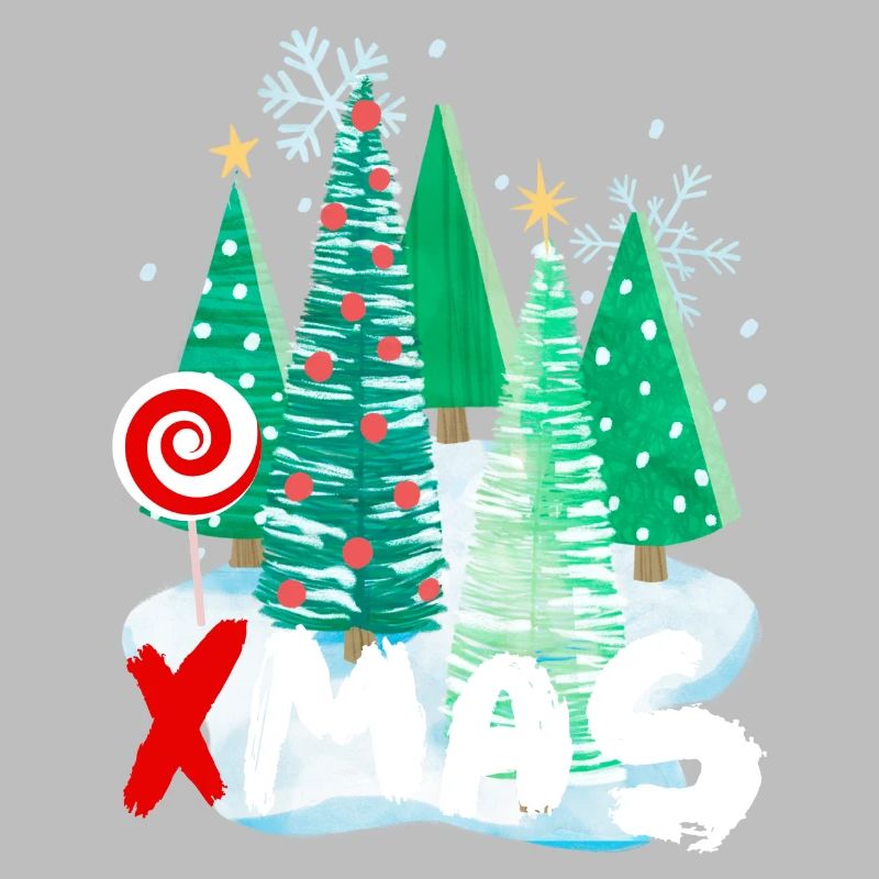 Conception d’arbre de Noël de Noël - idée de cadeau festif