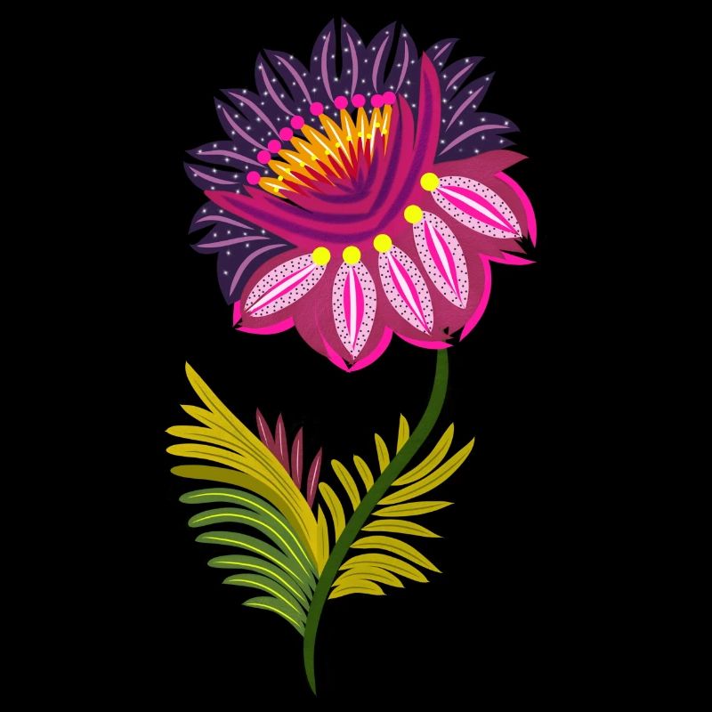 Beautiful isolated flowers