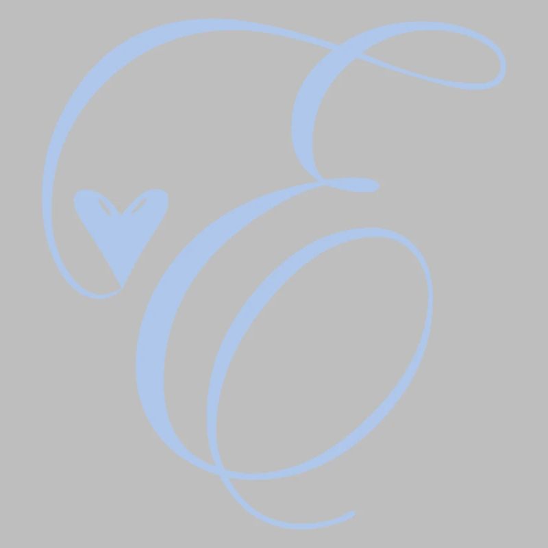 Monogramm E Herz Ranke