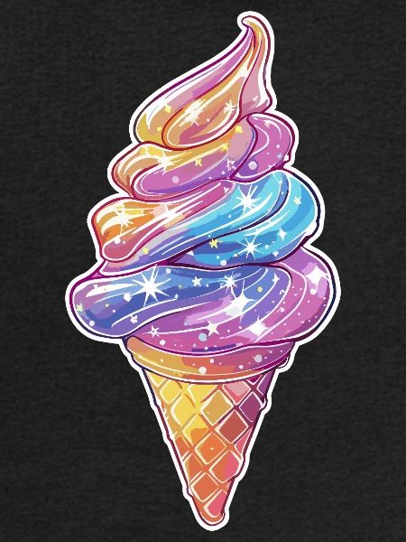 Regenbogen Softeis