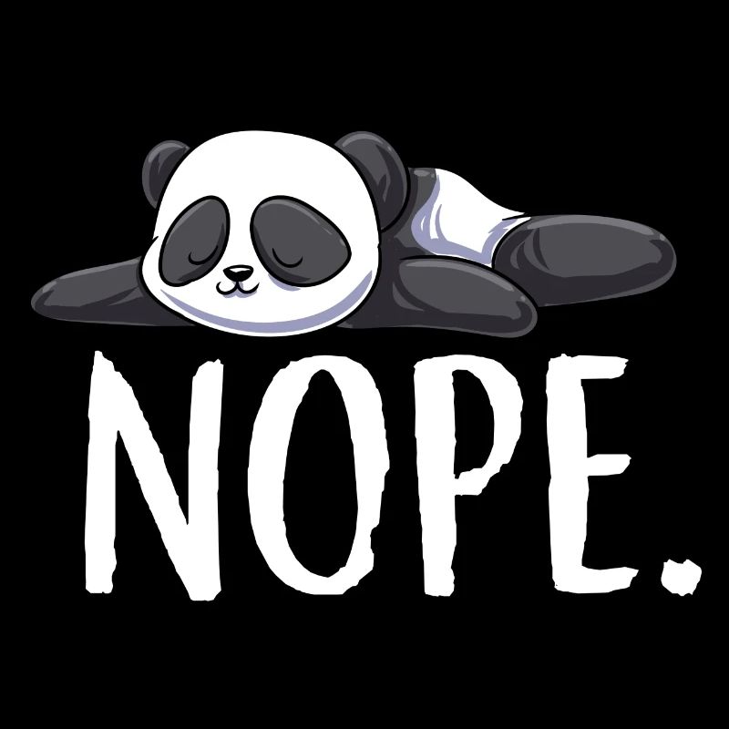 Nope Panda Pandabär Kawaii Bär Chill Schlafen