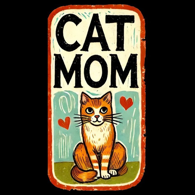 Maman chat roux